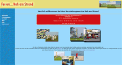 Desktop Screenshot of nah-am-strand.de